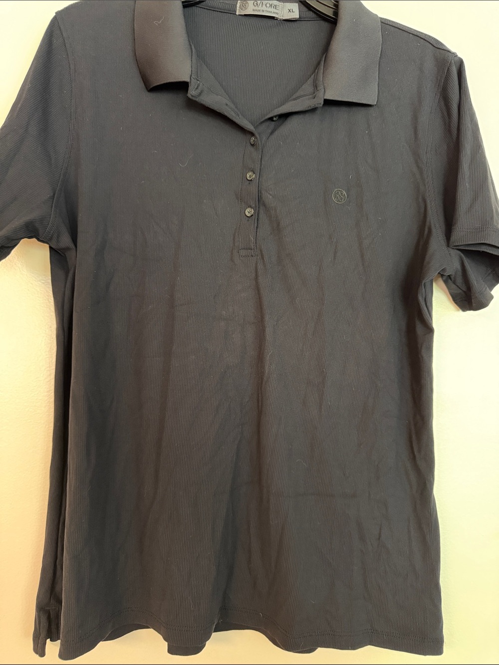 G/FORE Women’s Black Short Sleeve Polo